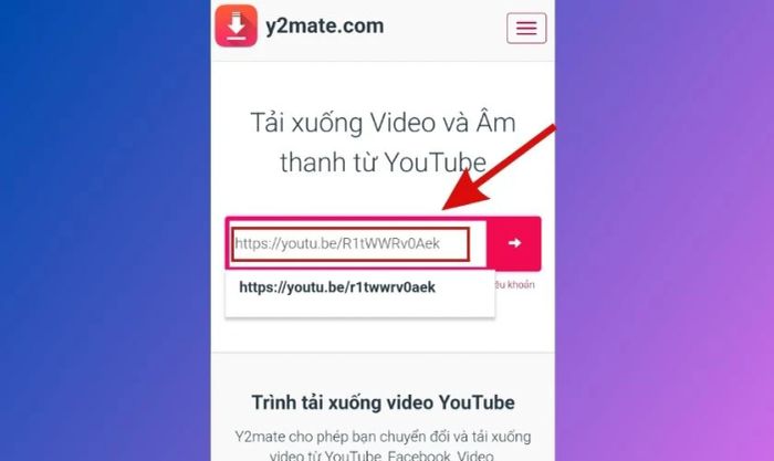 Hướng dẫn dán link nhạc từ YouTube vào công cụ tải về Zing MP3