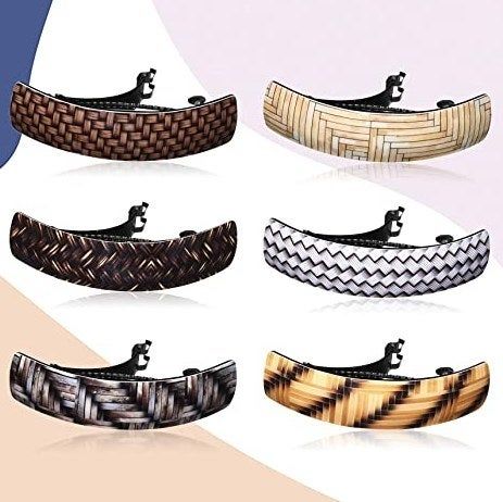 The elegant hair barrettes.
