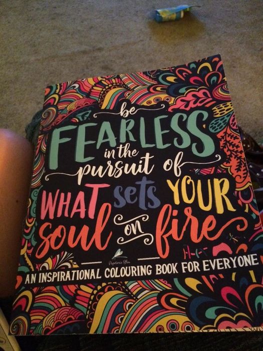 A reviewer’s photo of the front of the book, which reads, 