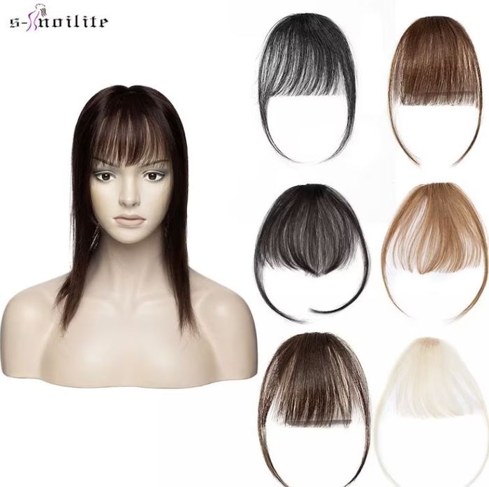 The clip-on bangs, perfect for a hassle-free fringe look.
