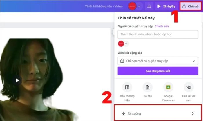 Hướng dẫn cách tải video đã xóa nền về máy