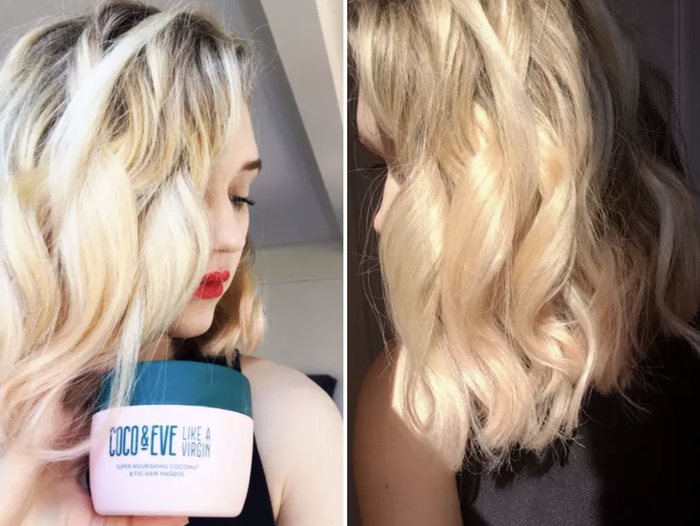 Mytour editor showcasing shiny locks after using the mask.
