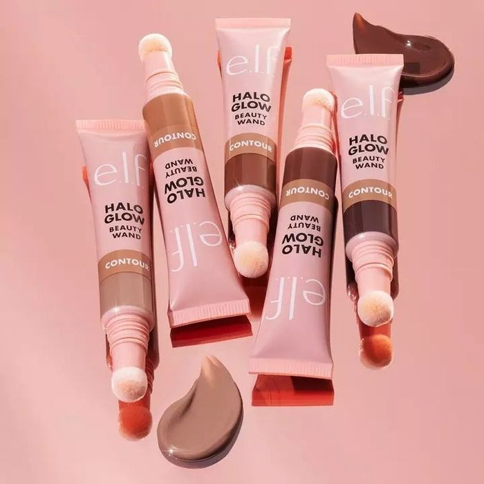 Five tubes of contour makeup available in a variety of shades.