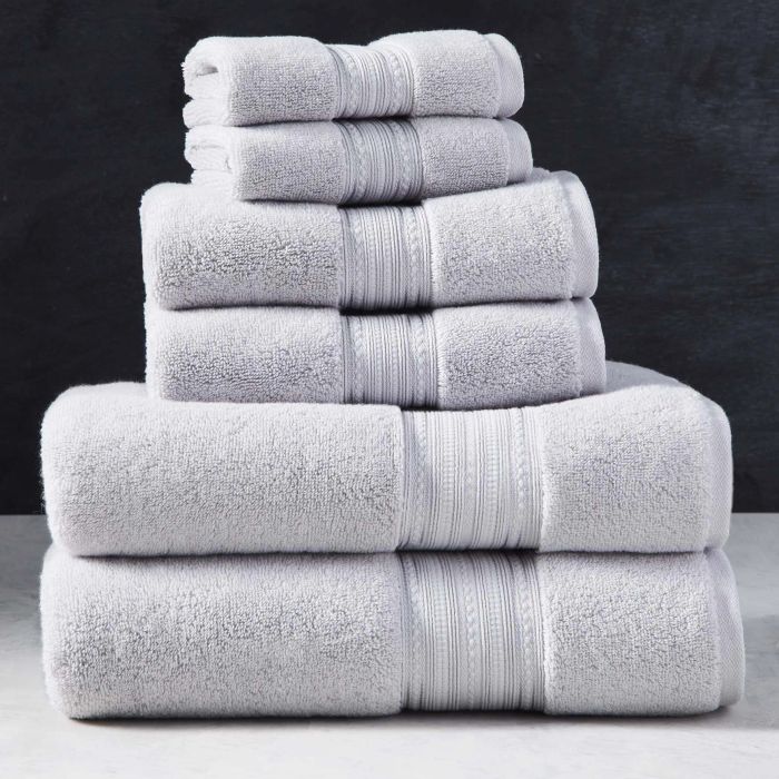 a set of gray towels