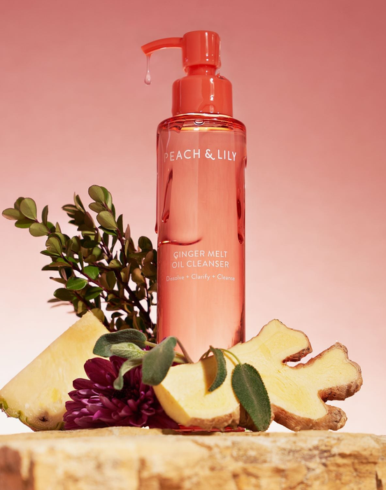 A bottle of Ginger Melt Oil Cleanser.
