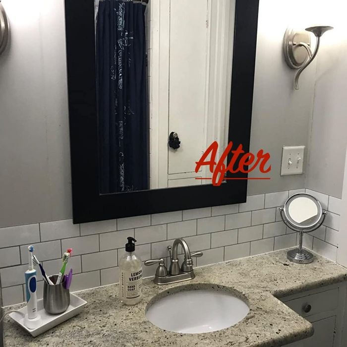 The completed bathroom after renovations