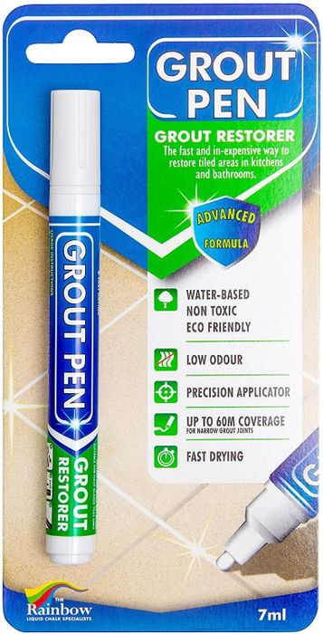 The grout pen used for tile restoration.