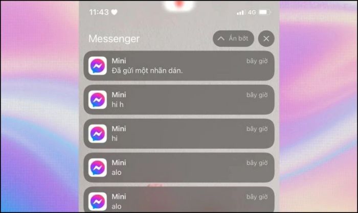 Tin nhắn sẽ được hiển thị trực tiếp trên màn hình khóa của iPhone