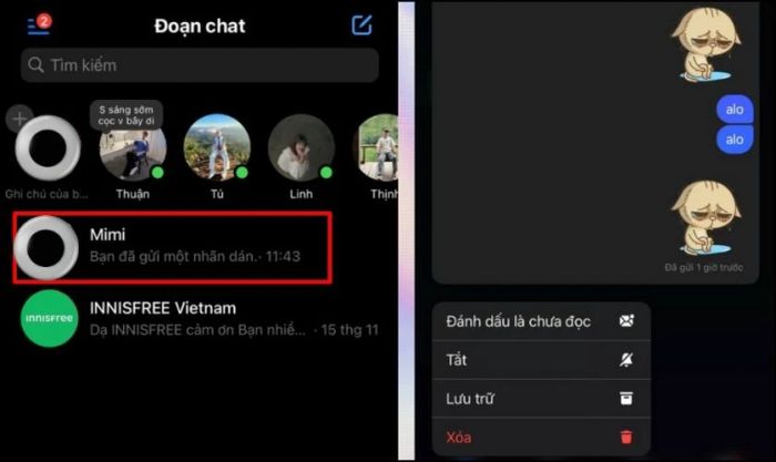 Cách xem tin nhắn Messenger mà không hiện đã xem qua tính năng Xem trước trên iPhone