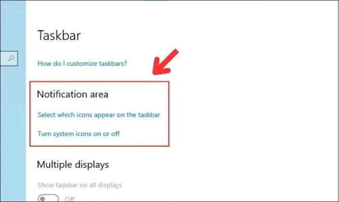<b>Cách tùy chỉnh khay hệ thống trên Taskbar</b>