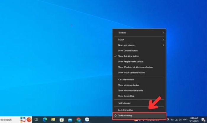 Cách thiết lập thanh công cụ nằm ngang trên hệ điều hành Windows 10 và 11