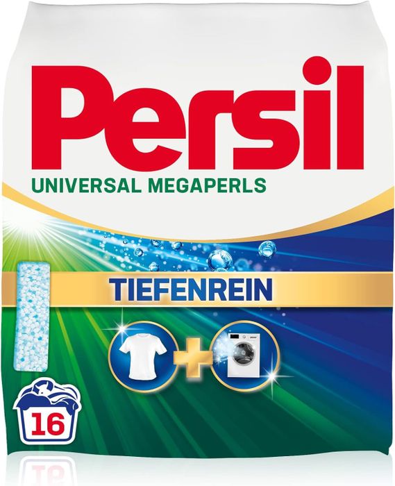 This Persil laundry detergent box offers enough product for 16 washes.