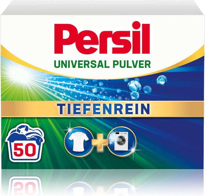 This Persil laundry detergent box is suitable for up to 50 washes.