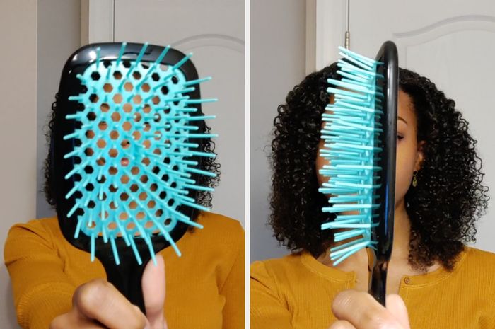 Here’s the UNbrush after going through the washer; it still looks brand new, with the bristles perfectly intact from both the front and side views.