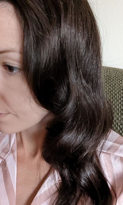 The reviewer’s hair after using the treatment.