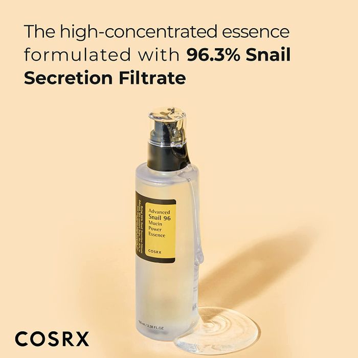 The bottle contains 96.3% snail secretion filtrate.