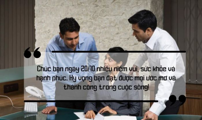 Lời chúc 20/10 dành cho đồng nghiệp nữ là dịp để chúng ta thể hiện sự kính trọng, biết ơn và gửi đến những người đồng hành những lời chúc tốt đẹp nhất trong ngày đặc biệt này.
