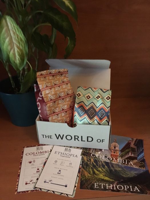 Mytour image showcasing the coffee inside its packaging