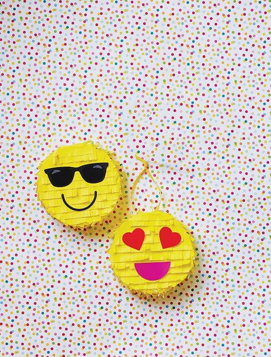 These piñatas are shaped like popular emojis, adding a playful and modern twist to traditional party decorations.