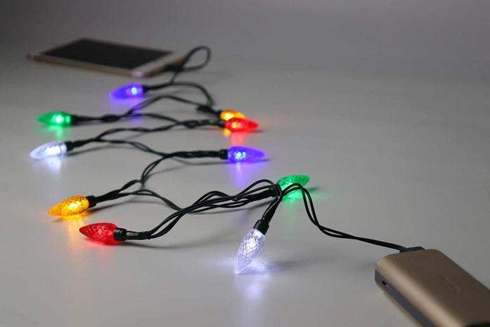 a string light-inspired charging cable