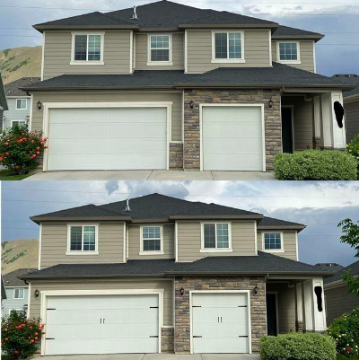 A before-and-after look at a spacious three-car garage, transformed with some thoughtful upgrades.
