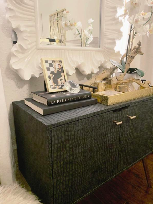 A reviewer's vintage wardrobe transformed with luxurious crocodile material.