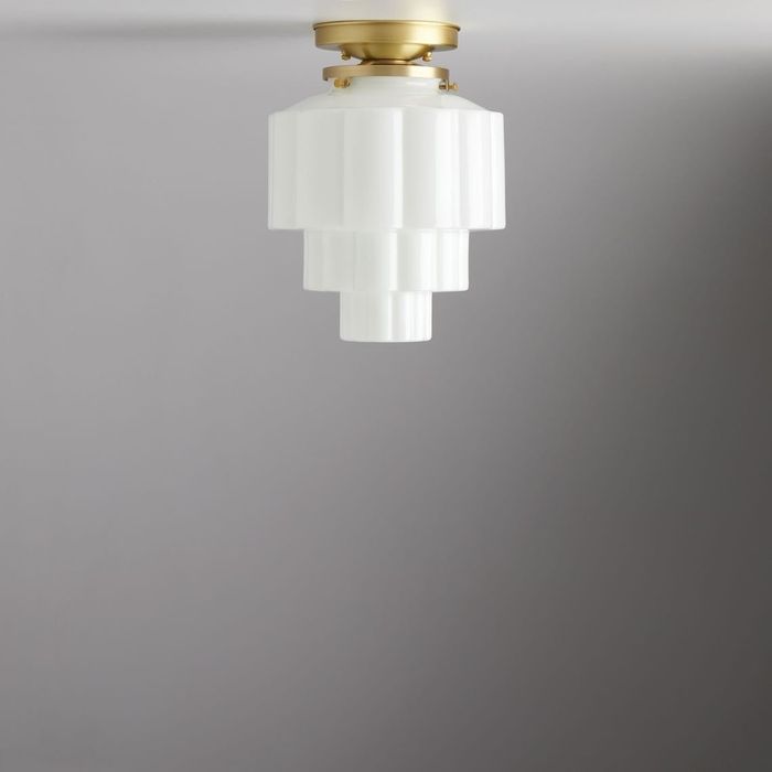 The final version of the matching light with a tiered glass design, perfect for adding depth and sophistication.