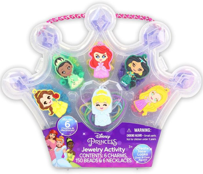 The princess-themed necklace activity set