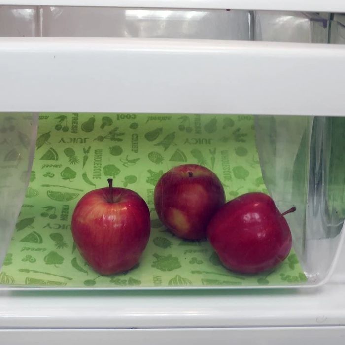 close-up of apples resting on their protective liner