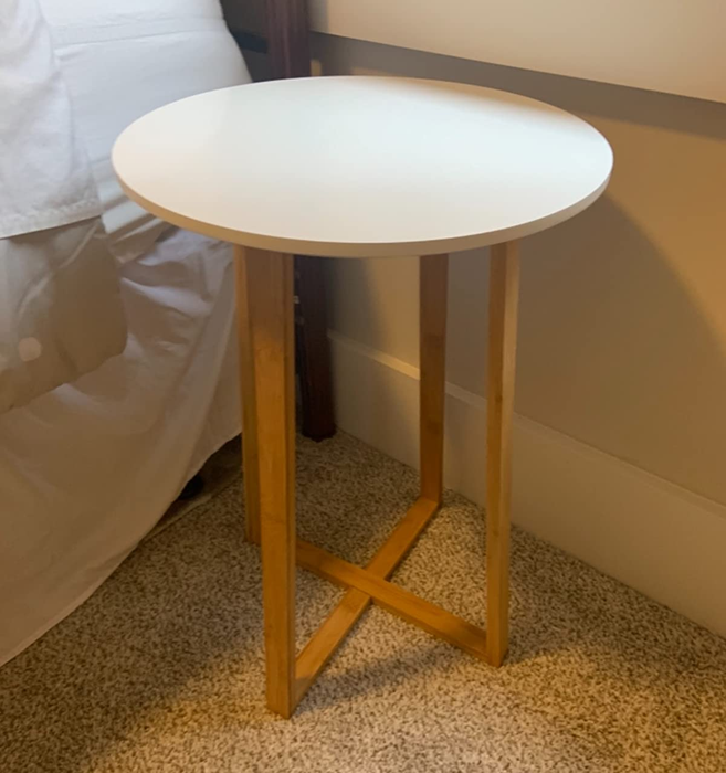 Reviewer image of a white nightstand