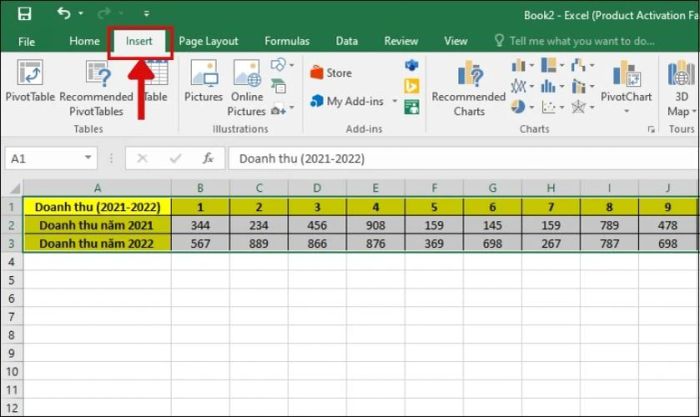 Hướng dẫn vẽ biểu đồ đường trong Excel