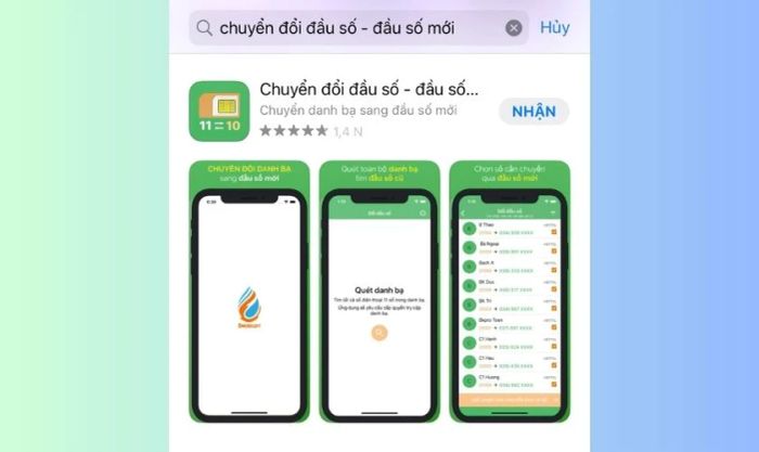 Tải ứng dụng Chuyển đổi đầu số về điện thoại của bạn