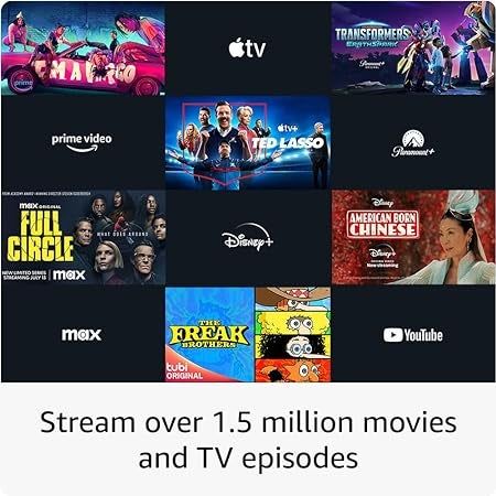 A collage of panels showcasing various streaming platforms and the content available for viewing, with added text.
