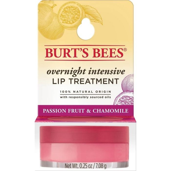The pink lip treatment in its packaging, ready for use.
