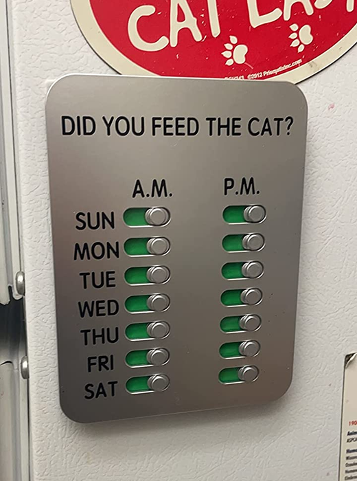 The magnet on a reviewer's fridge