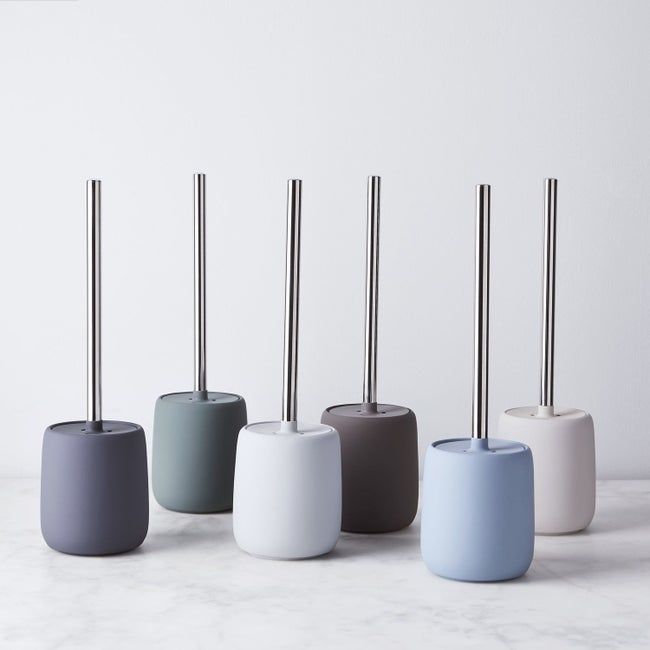 The toilet brush available in six different colors.