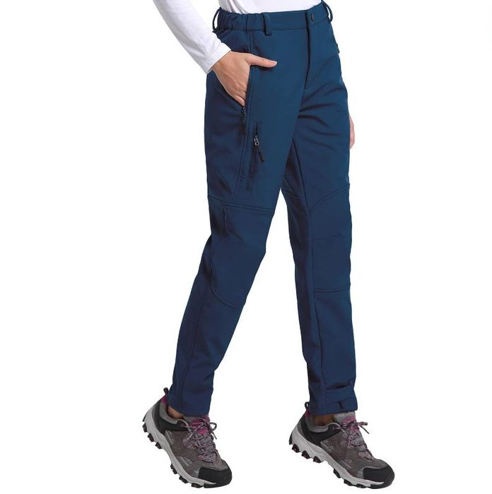 Model showcasing the water-resistant pants