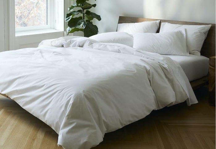 Brooklinen's luxurious sateen four-piece set.