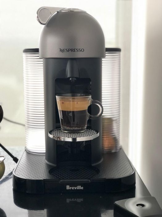 a reviewer's Nespresso coffee maker