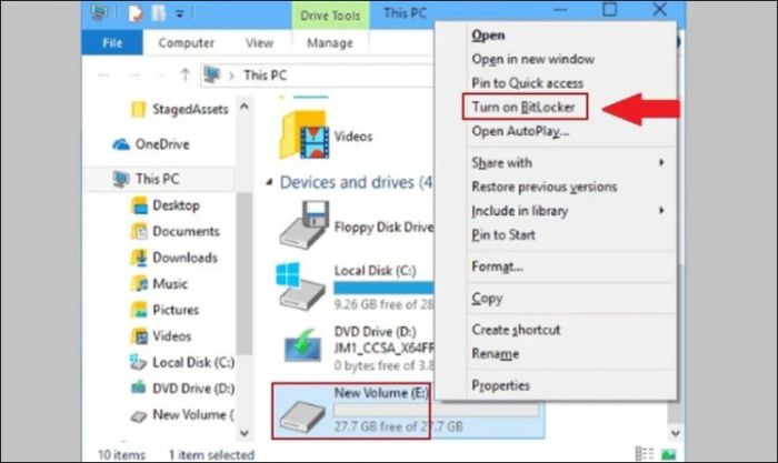Hướng dẫn thiết lập mật khẩu cho ổ cứng bằng BitLocker