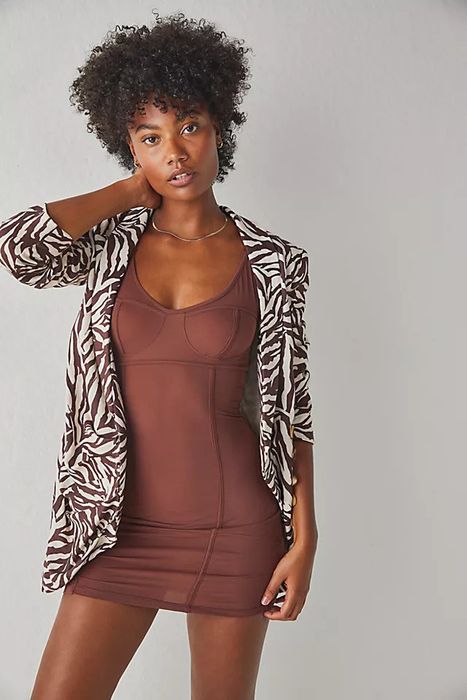A model wearing the bodycon dress