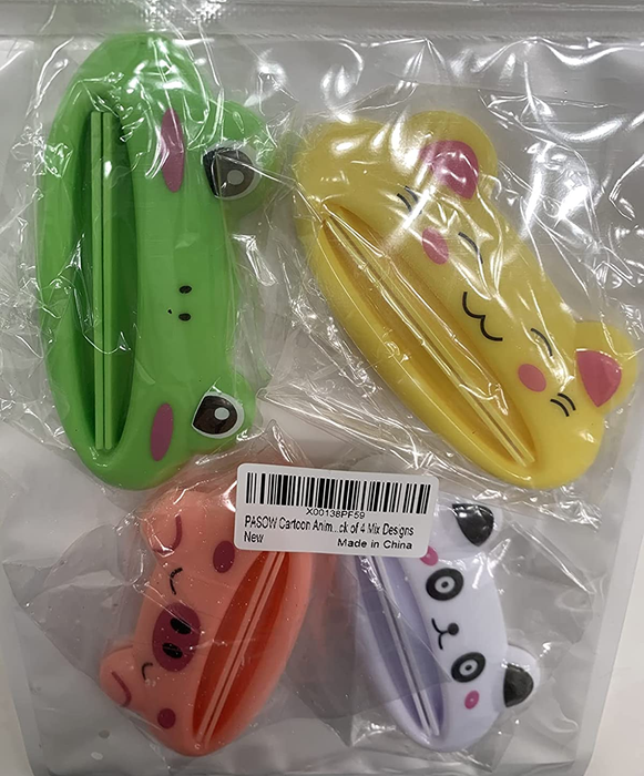 A box containing multiple tube squeezers