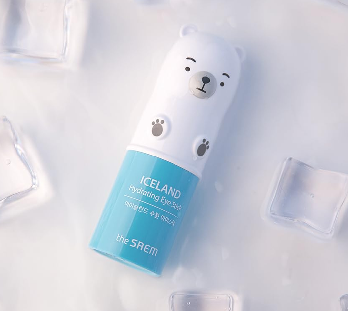 The hydrating eye stick designed in the shape of a polar bear