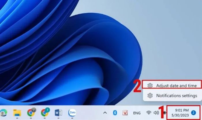 Hướng dẫn điều chỉnh giờ trên laptop Win 11