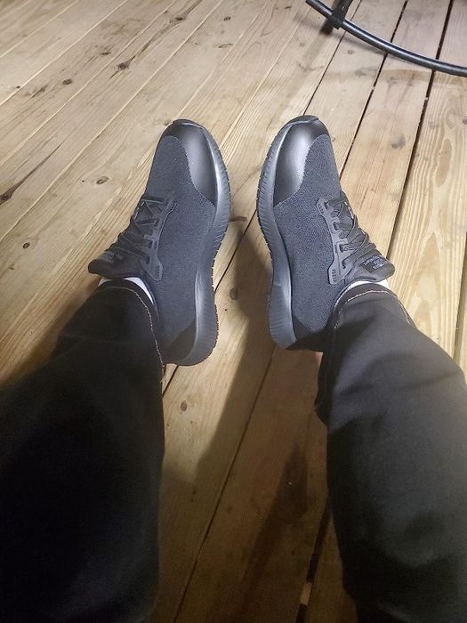 Image of a reviewer wearing the sneakers