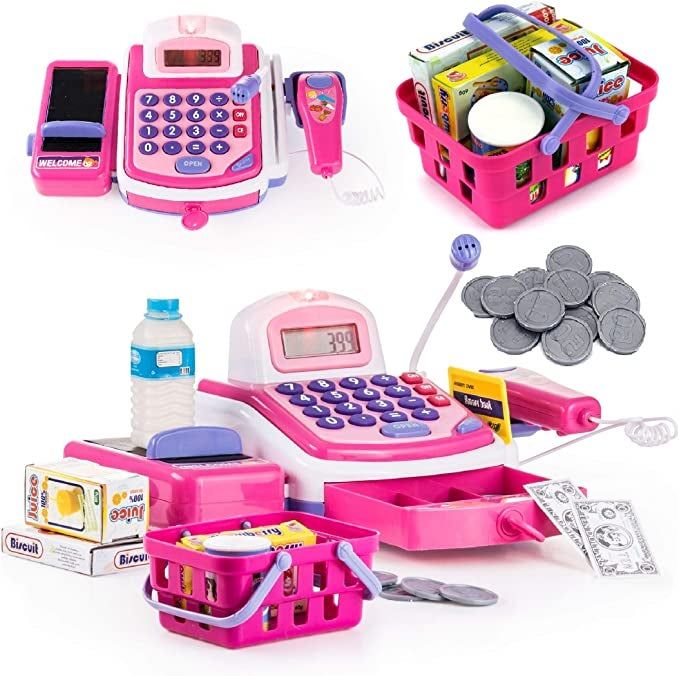An overview of all the components included in the play set