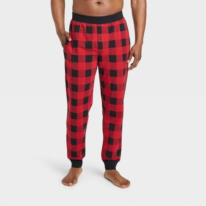 Red striped pajama set