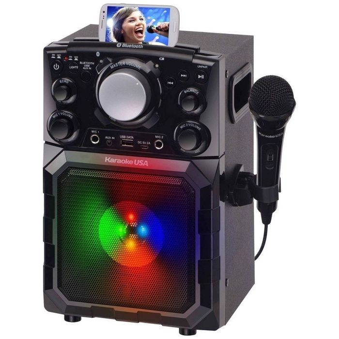 A karaoke machine ready for the whole family to enjoy!