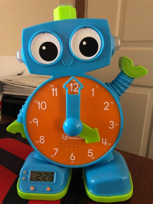 Close-up view of the Tock Learning Clock