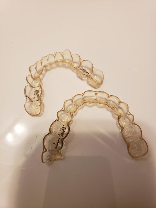 discolored dental trays